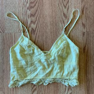 Free People Small Lime Green Bralette Bustier